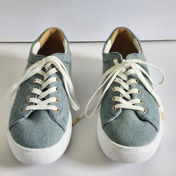 Ann Taylor Denim Sneakers Size 6.5 M - Picture 1 of 6